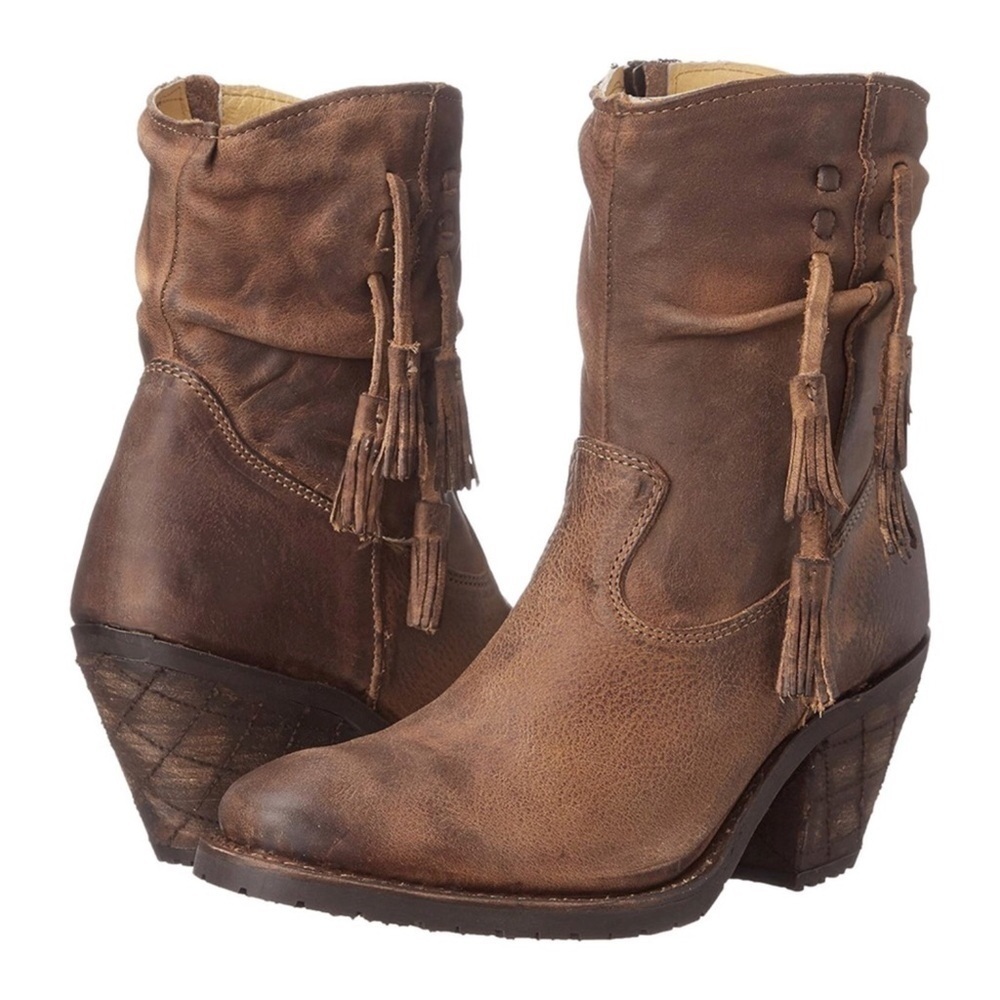 Justin Boots Brown Heeled Boots